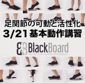 3/21-BlackBoard-基本動作講習-足関節の可動性と活性化《３h》