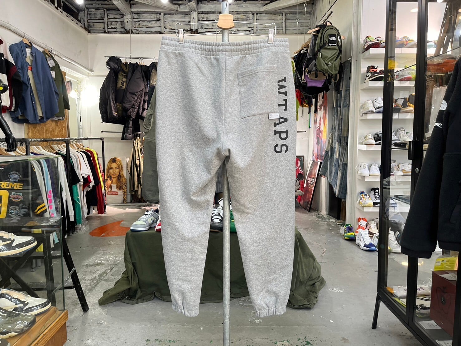 WTAPS DESIGN TROUSERS COLLEGE SWEAT PANT GREY 04 231ATDT-CSM04  