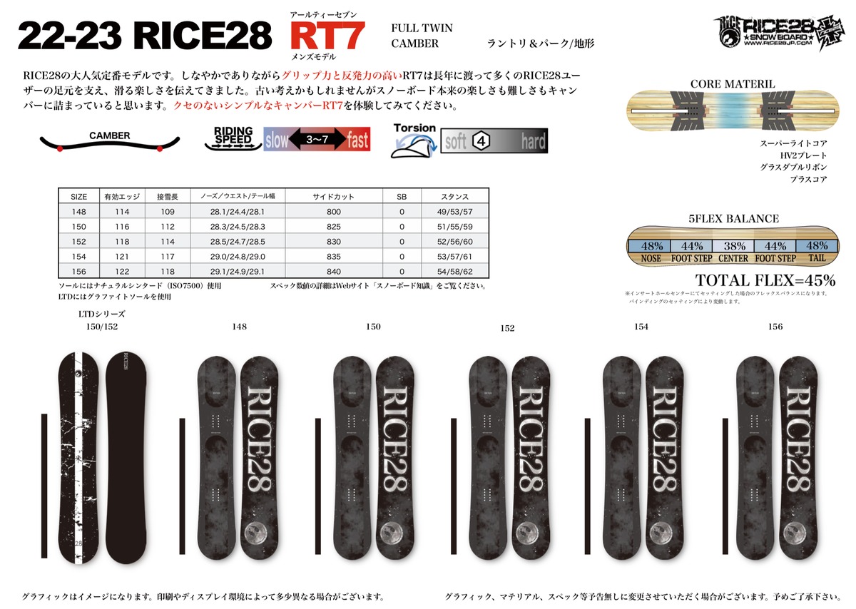 RICE28 BANRIDE 156 × FLUX DS M パウダーボード 【公式通販】 RICE28 BANRIDE 156 × FLUX DS M パウダーボード 【公式通販】