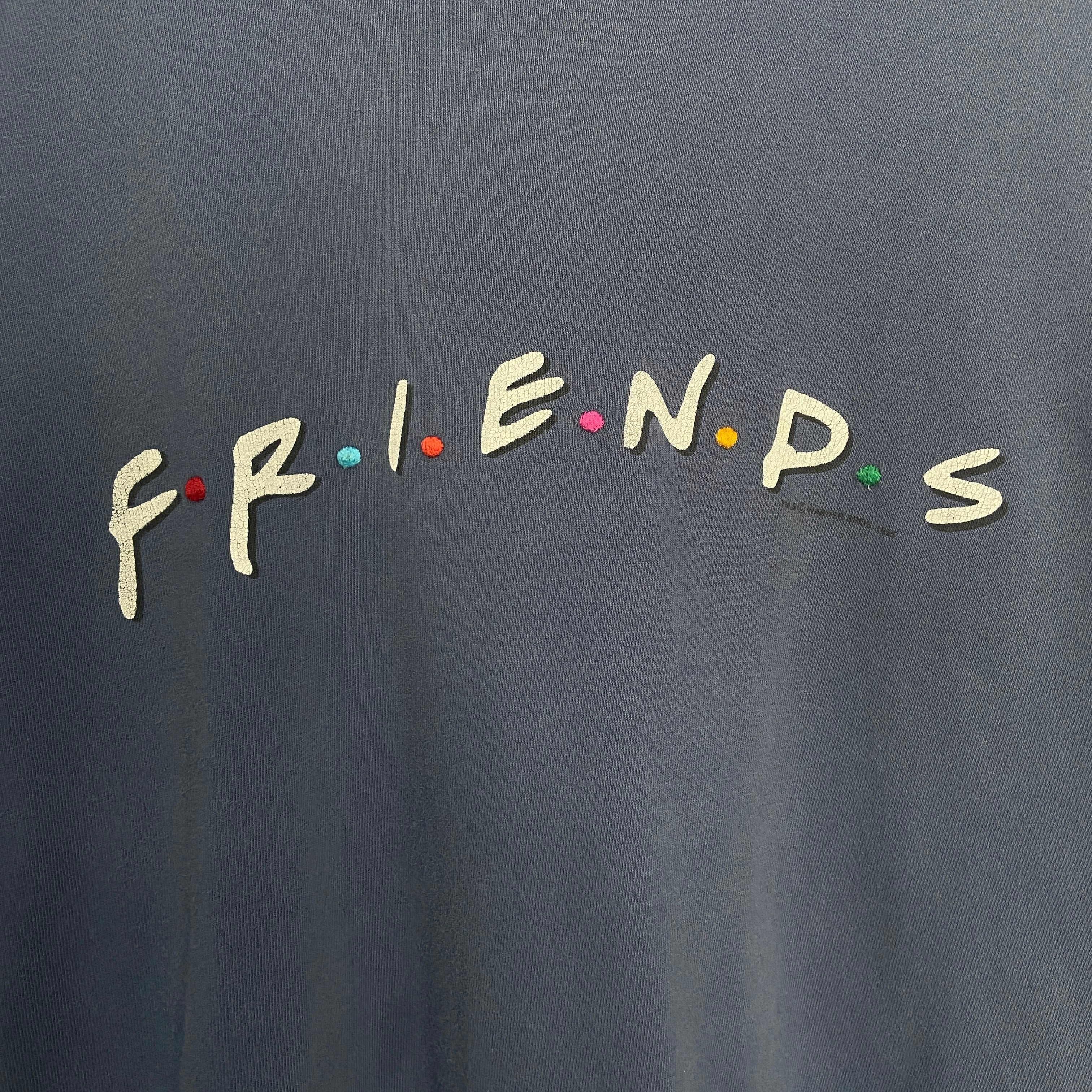 90s USA製 FRIENDS フレンズ ドラマ プリントTシャツ 紺 L | 古着屋 Uan