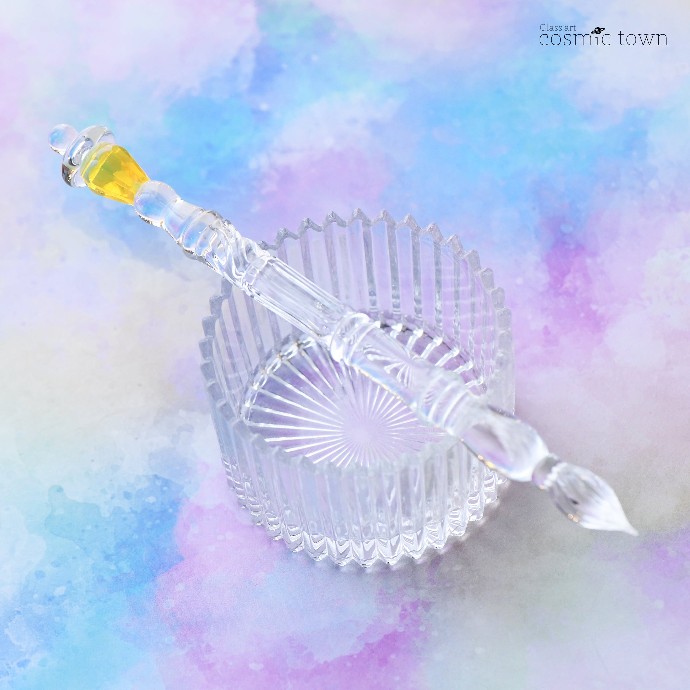 新色/クリア】街灯ガラスペン / ボロシリケイト【cosmic town