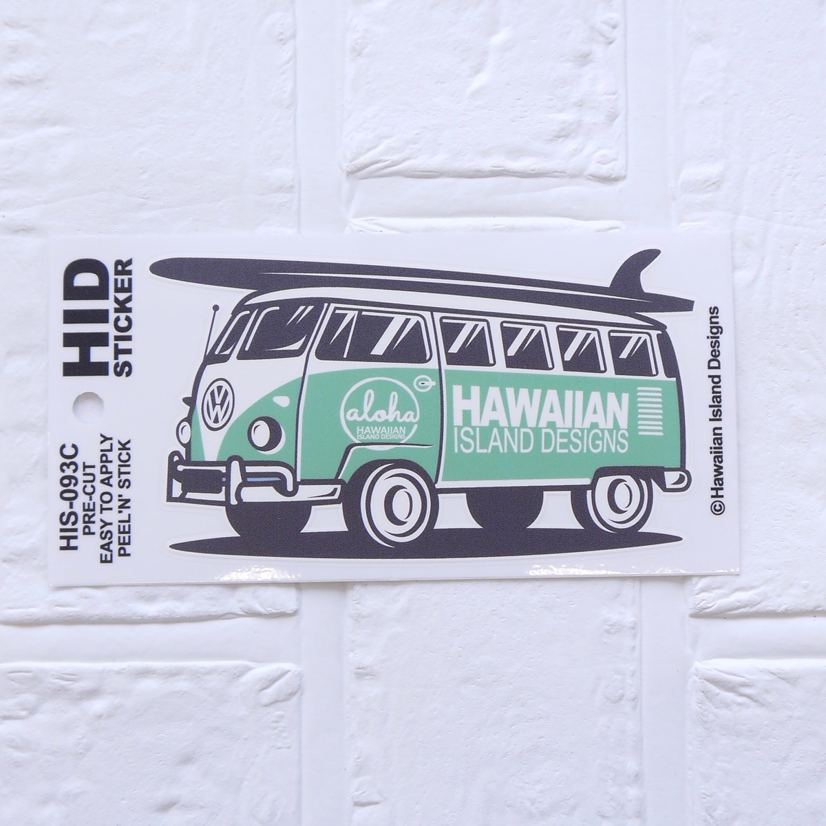 ☆ハワイアン雑貨☆HAWAII ステッカー／VW／ワーゲンバス／Aloha 