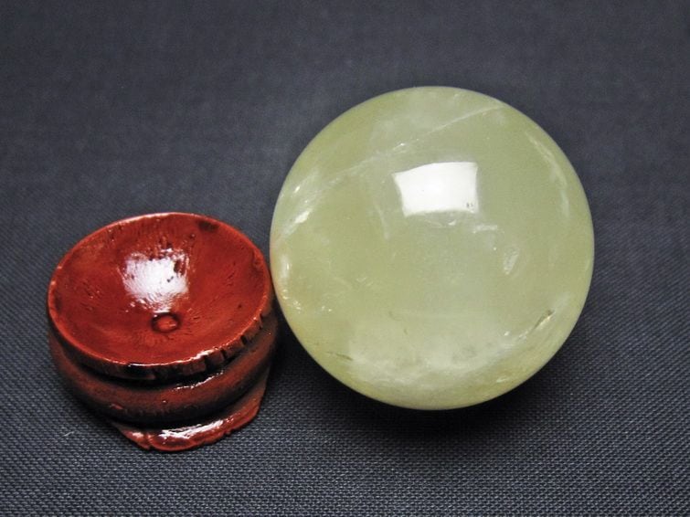 シトリン 丸玉 33mm シトリンクォーツ スフィア 一点物 141-7789