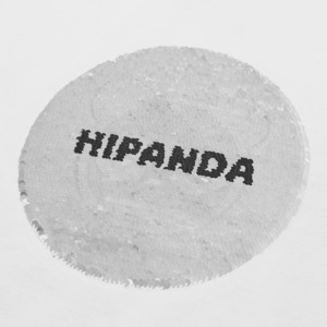 送料無料 【HIPANDA ハイパンダ】メンズ 2WAYS スパンコール Tシャツ MEN'S 2WAYS HIPANDA LOGO SEQUINS SHORT SLEEVED T-SHIRT / WHITE・BLACK・GRAYISH BLUE