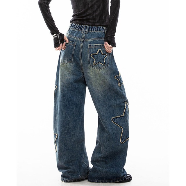 side star design denim　サイドスターデザインデニム　J1629
