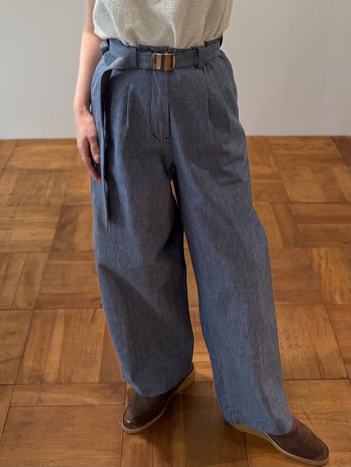 jonnlynx/JL226-PT845 gachya belt denim pants indigo
