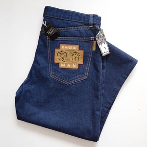 KANSAI MAN 山本寛斎 ジャパンヴィンテージ デニムパンツ ジーンズ 刺繍 デッドストック 80〜90年代 カンサイマン | kansai yamamoto japan vintage denim pants 80s 90s deadstock