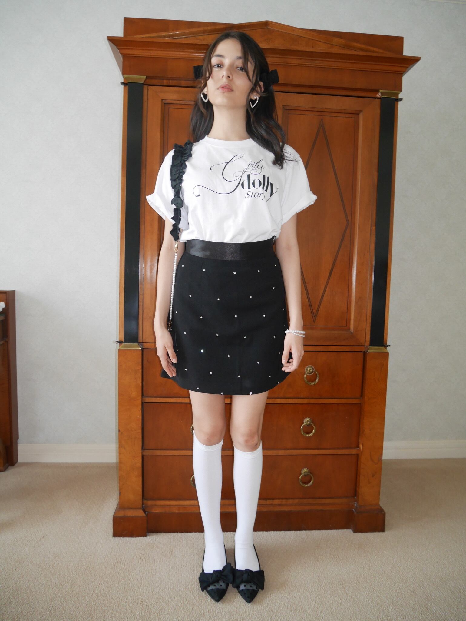 lame dot skirt | mieya mieya lame dot skirt | mieya mieya