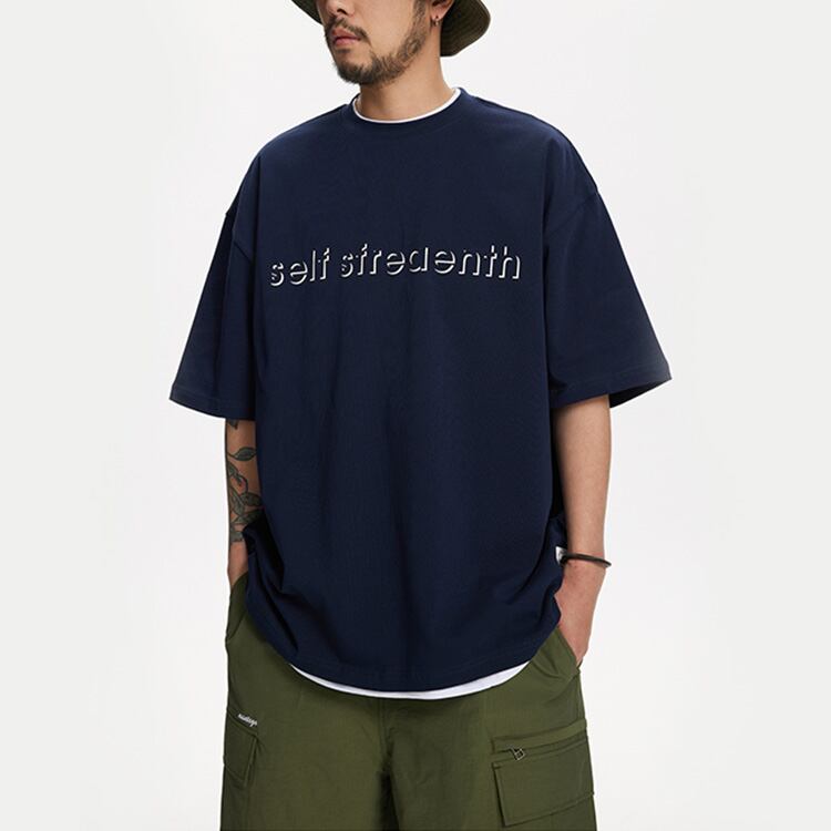 ★RETRO PRINTED COTTON LOOSE T-SHIRT　　　A0468