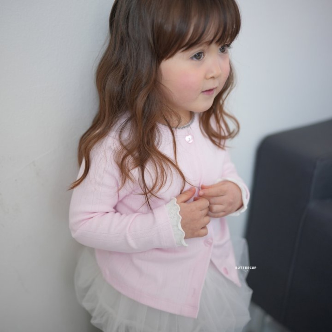 [BUTTERCUP] Eyelet Pincott Cardigan / [버터컵] 아일렛핀콧가디건