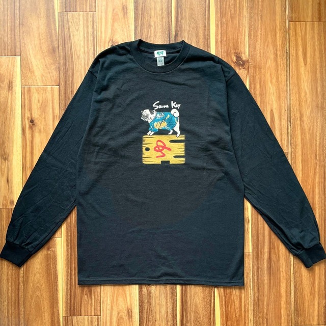 サウナKeyロングTシャツ(黒)