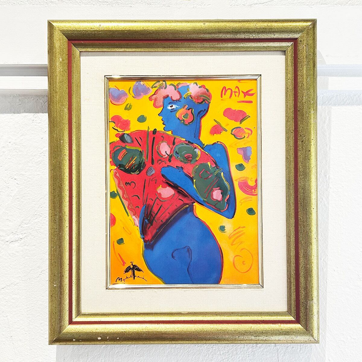 Peter Max 「Fan Dancer」 porcelain plaque | PANIC ART MARKET
