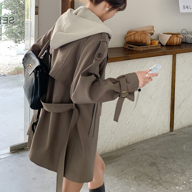 ダブルブレストトレンチコート　N00049