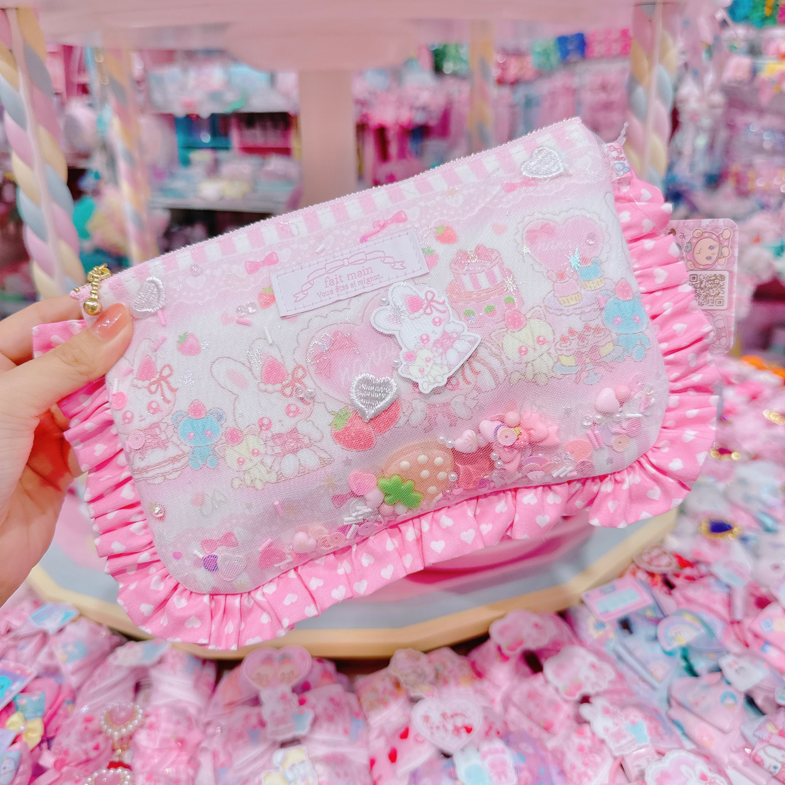 【N9】17-9シャカシャカフリルBIGポーチ