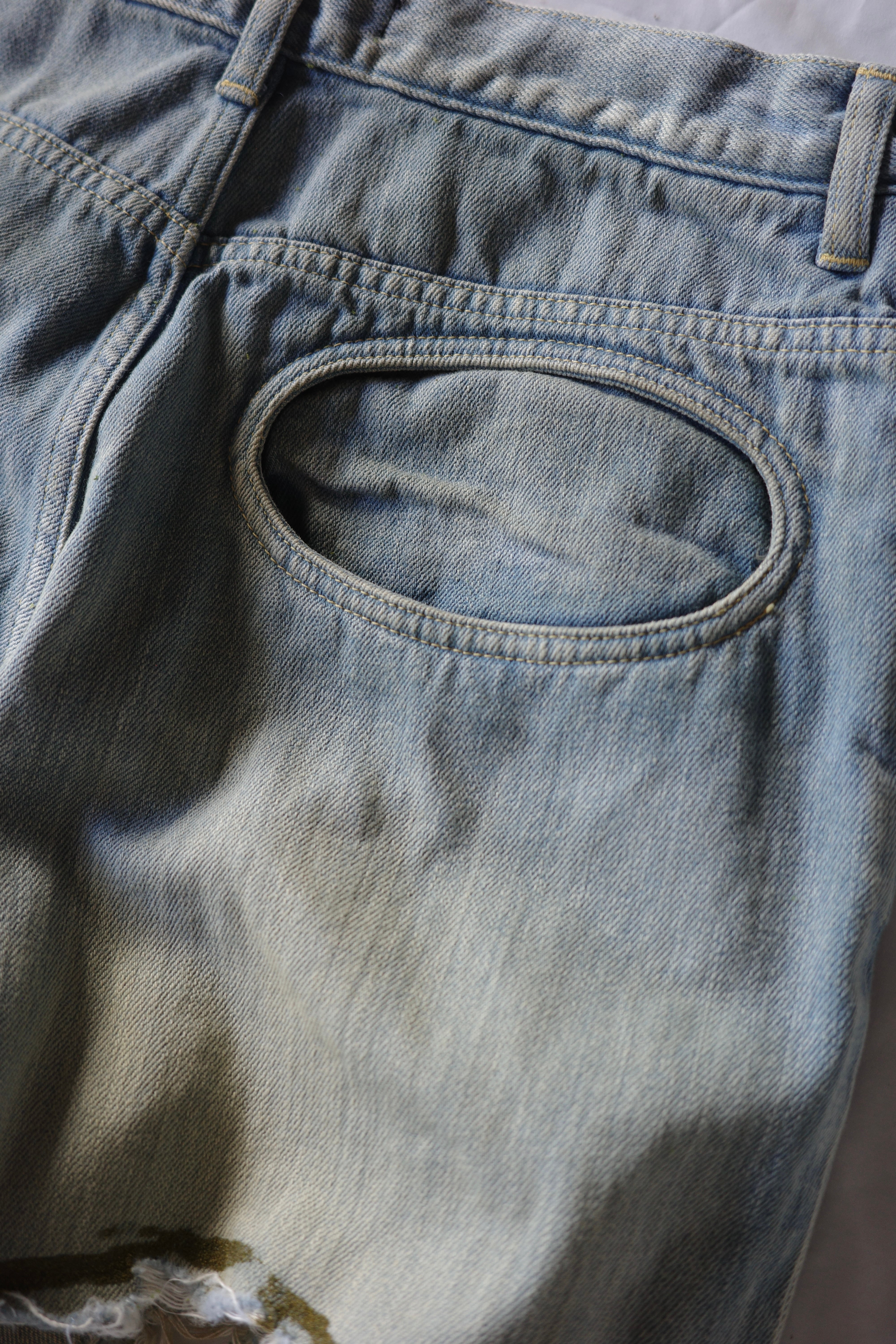 LITTLE.BEDROOM 【WARP HOLE DENIM -Moss-】 | lloomm