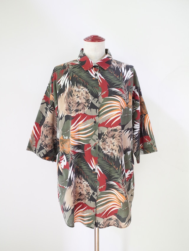 90s Safari Print S/S Shirt