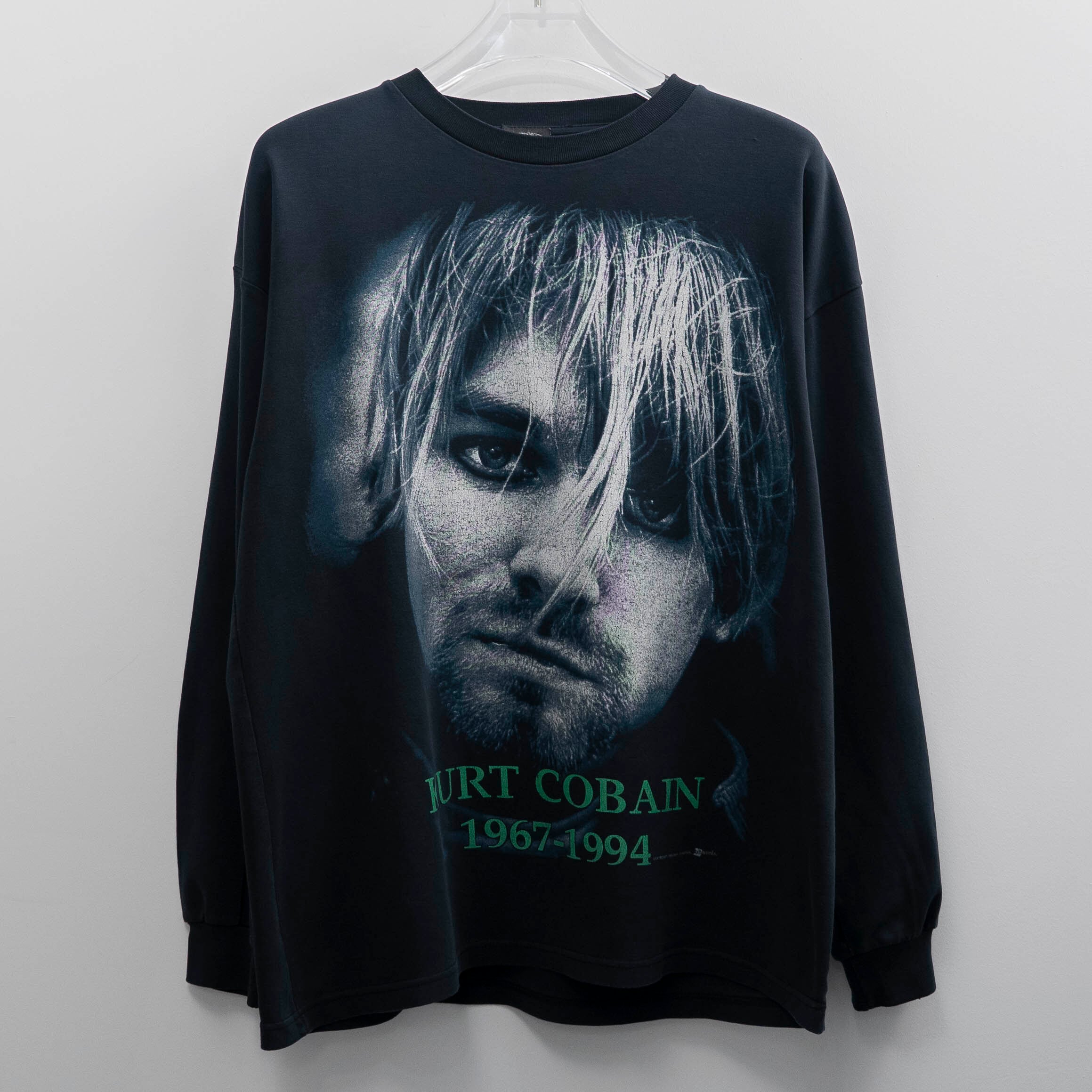 Nirvana " Kurt Cobain Memorial Bootleg L/S Michael " CutTag Fits XL 【A12-104】