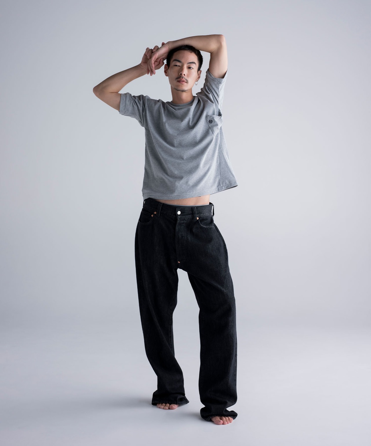 H.S REGULAR STRAIGHT DENIM PANTS［HSP006］