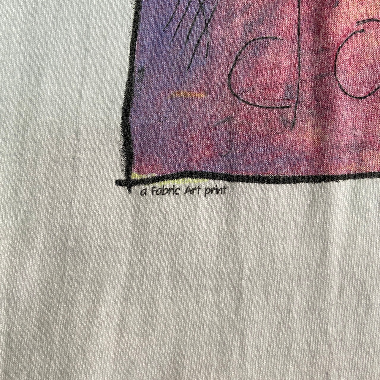90年代 USA製 FABRIC ART B.MICHILE イルカ アートプリントTシャツ 