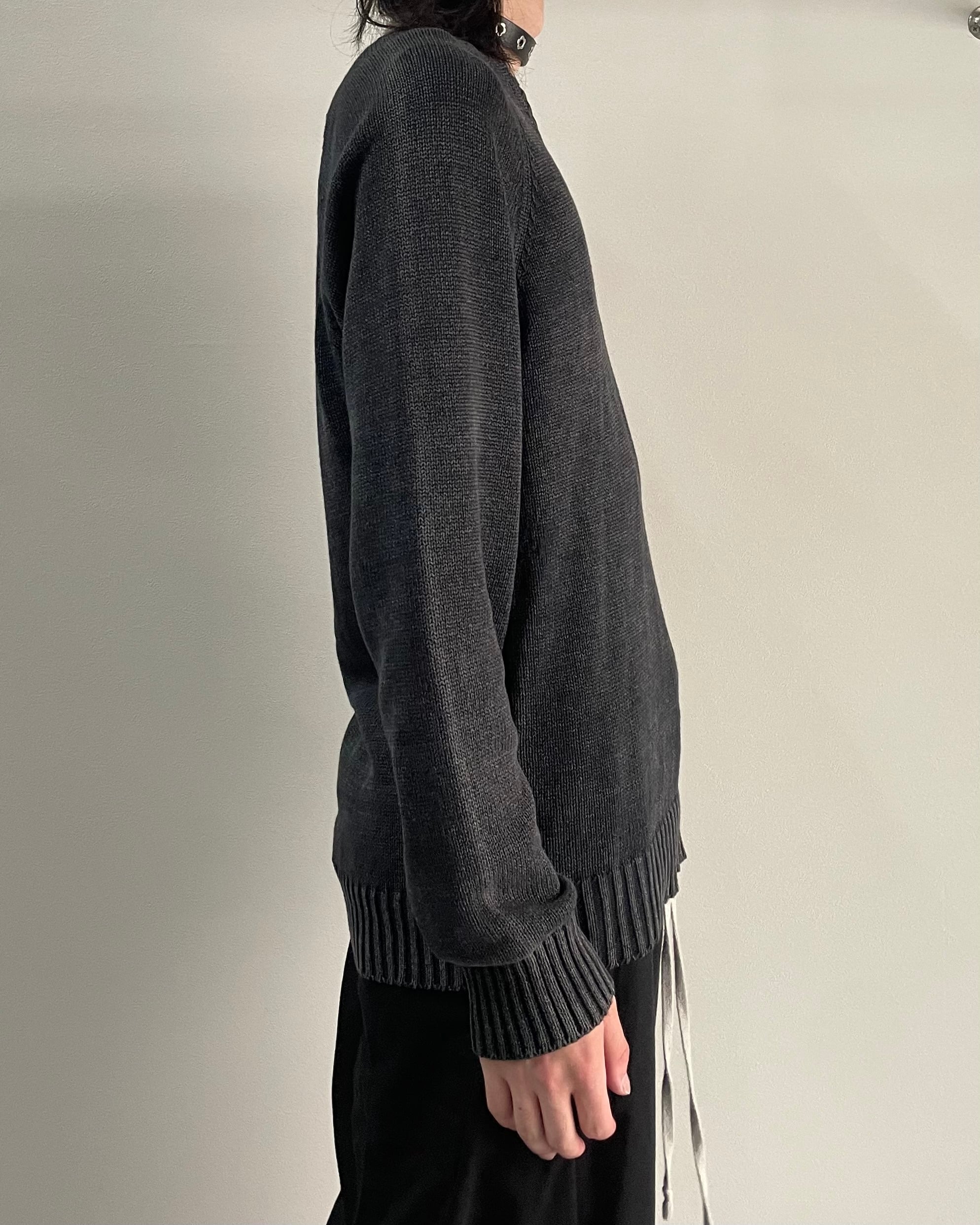 DOLCE＆GABBANA】v-neck rib knit sweater | blendmarket