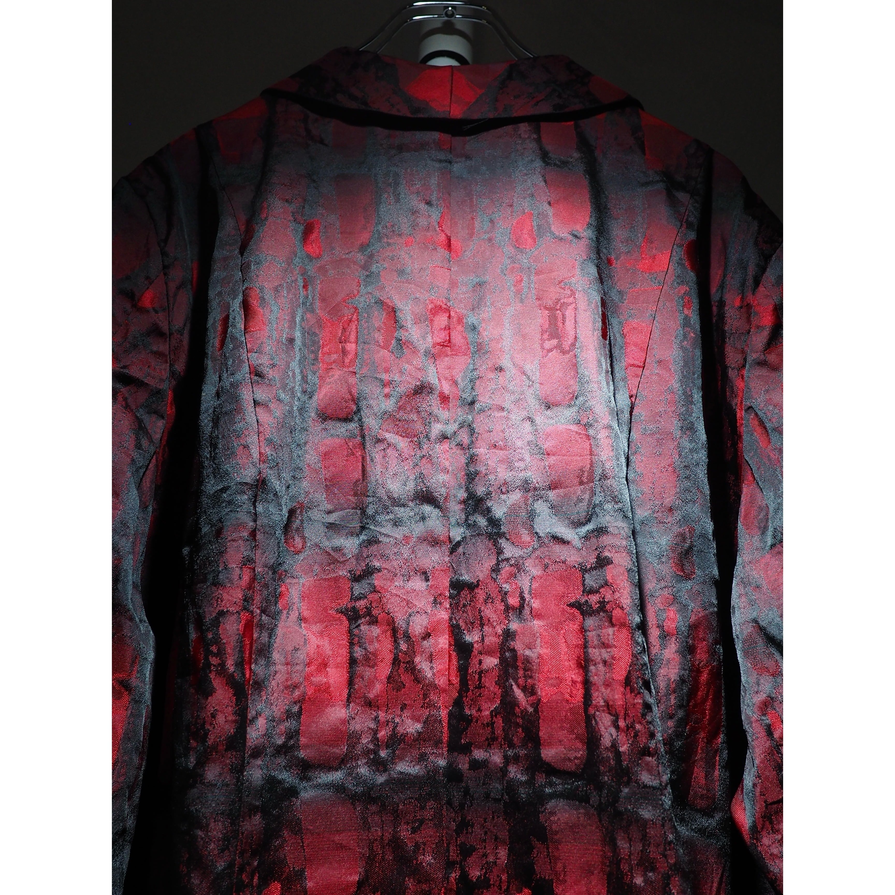 Scale reptiles gross Embossed vintage loose Tailored jacket