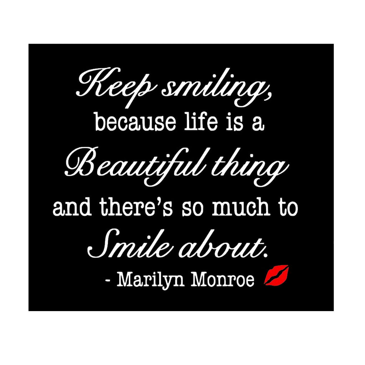 ウォールステッカー マリリンモンロー 名言 白 光沢 Keep smiling 縦長 タイプ2 英字 英語 マリリン モンロー 店舗 寝室 リビング