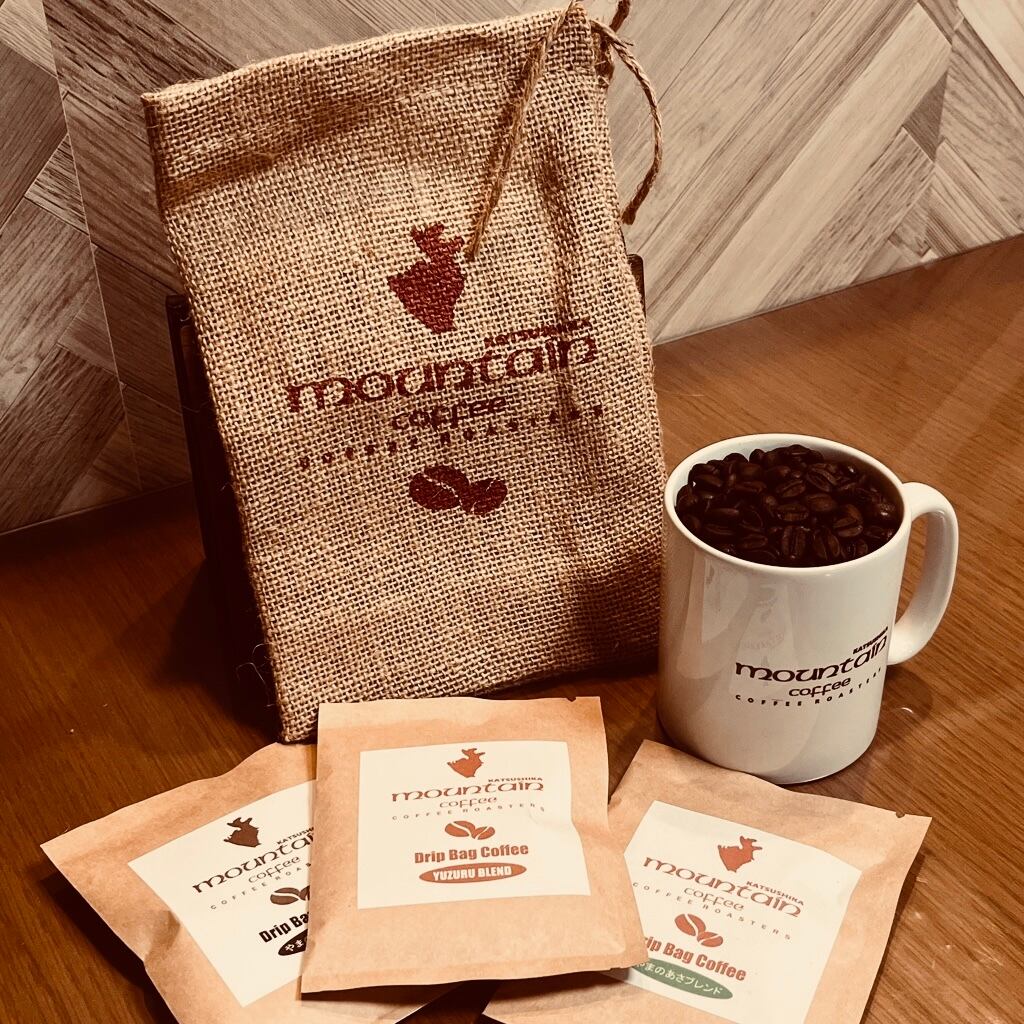 ロゴ入りミニ麻袋 | マウンテンコーヒー葛飾