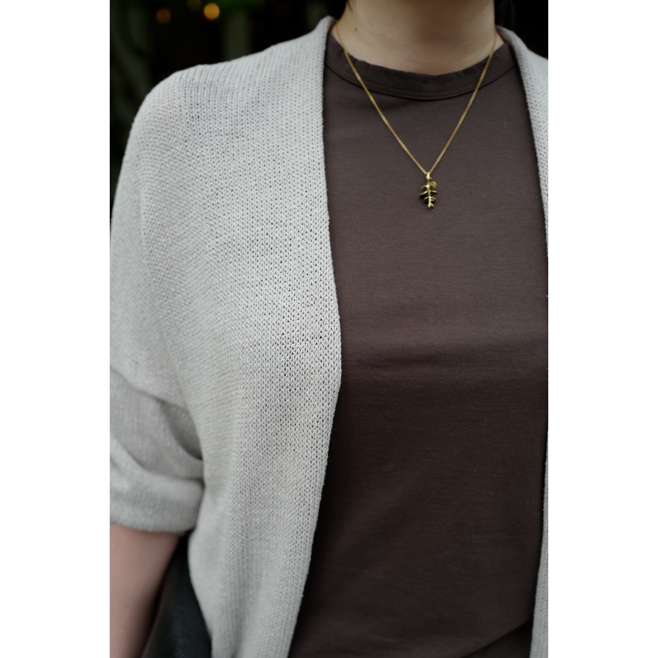 アクセサリー Rikiya Naraoka Nakamura Nazuki Accessory｜necklace ユーカリ（brass） | robin ASO