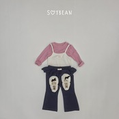 韓国子供服 / 26Autumn / soybean / ツイン レイヤードTシャツ / キッズ服 / 秋服 *XS~XL*