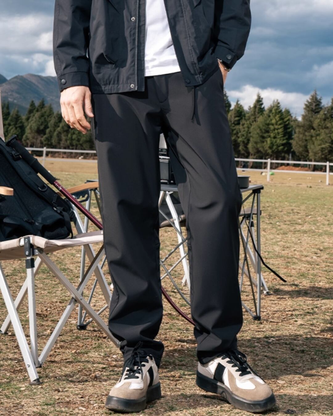 ストレート スリムアウトドアパンツ 3色 E0246