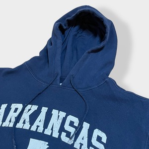 【STATE OF MINE】ARKANSAS アーカンソー州 アーチロゴ プリント パーカー スウェット フーディー hoodie L us古着