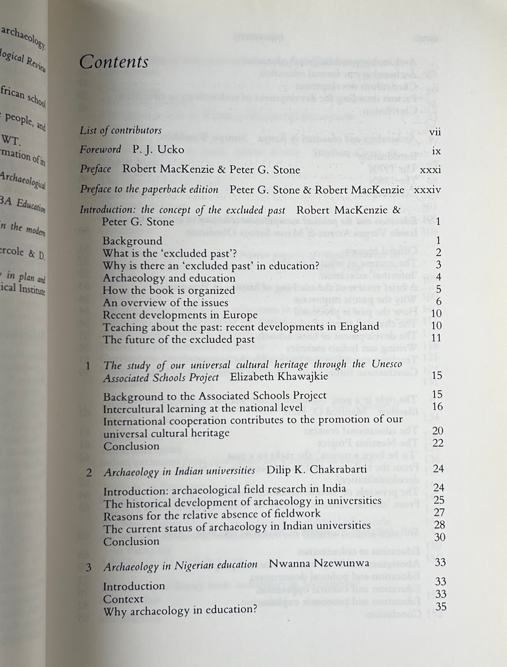 Excluded Past Archaeology Education <One World Archaeology 17>/ Peter G. Stone and Robert MacKenzie / Routledge