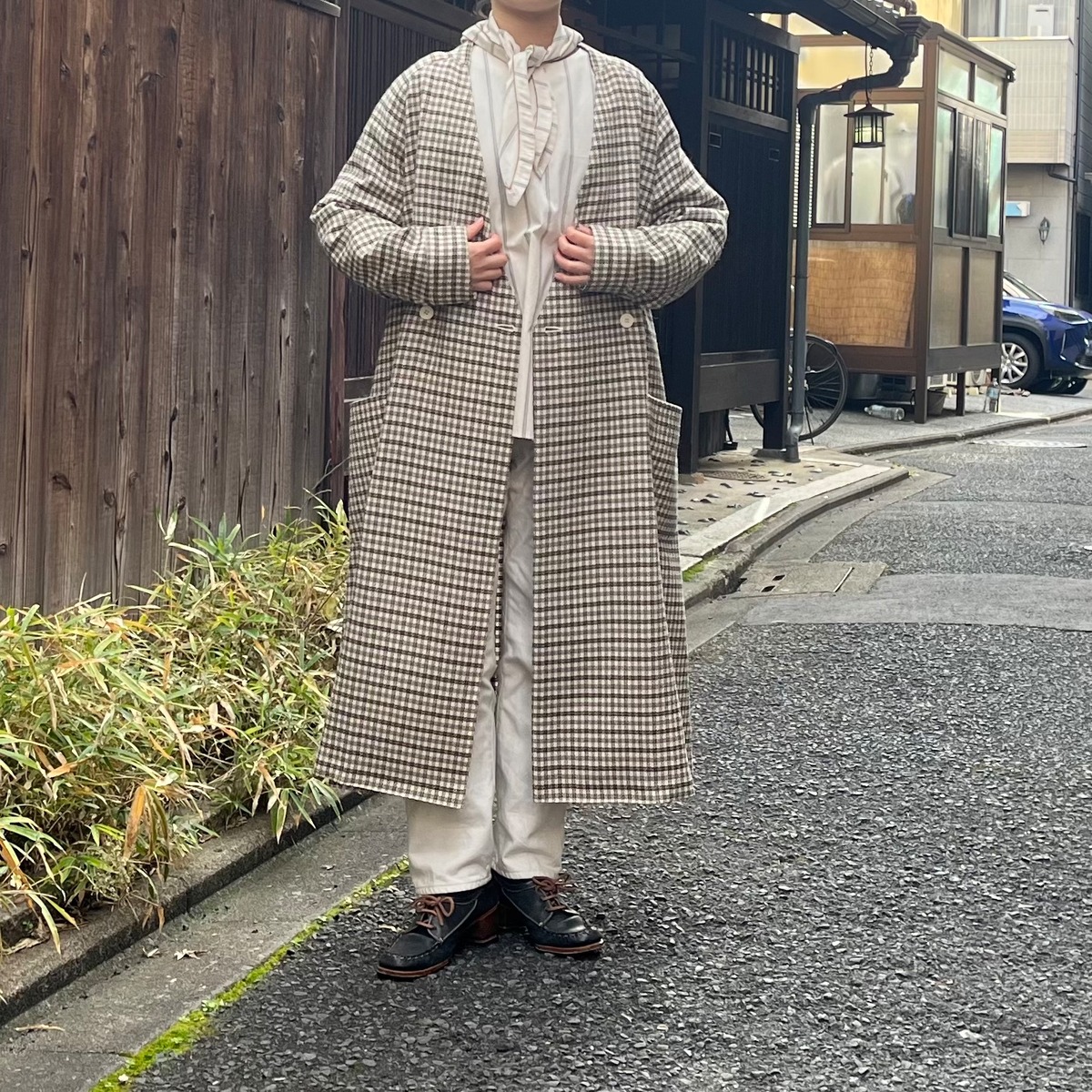 ASEEDONCLOUD／アシードンクラウド Collarless Coat／カラーレス 