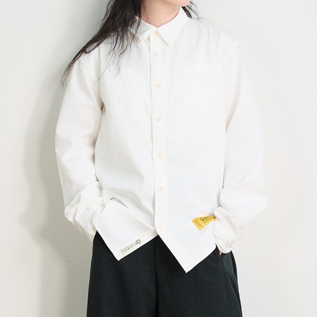 ユニセックスキルティングパッチコットンワークシャツ　A02004