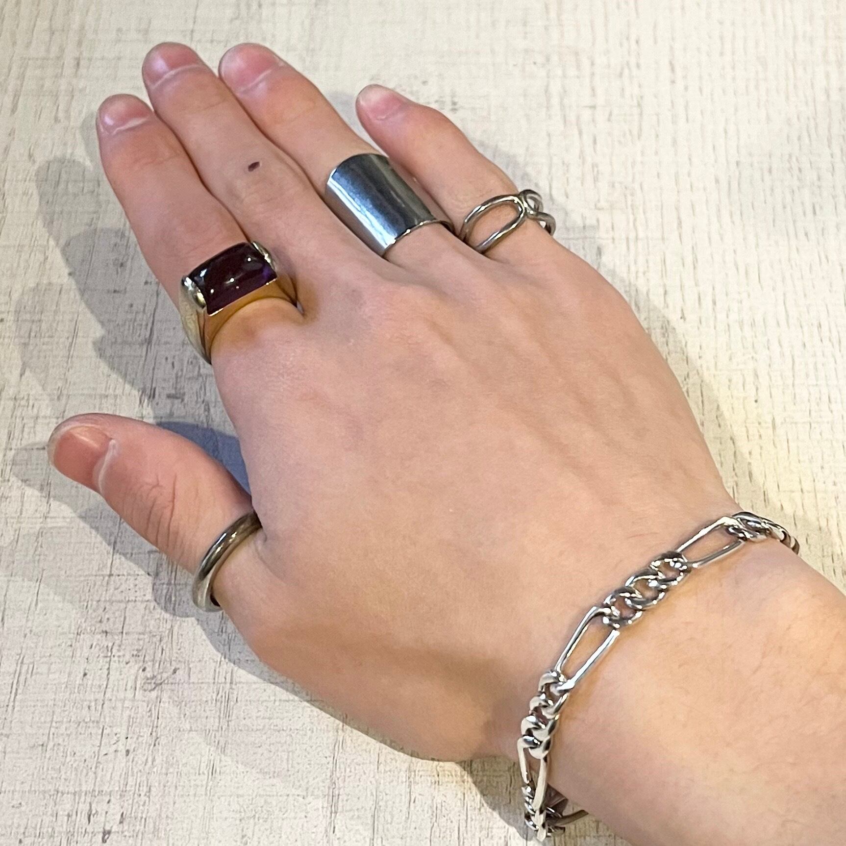 MEXICO MADE FIGARO CHAIN BRACELET -SILVER925- フィガロチェーン