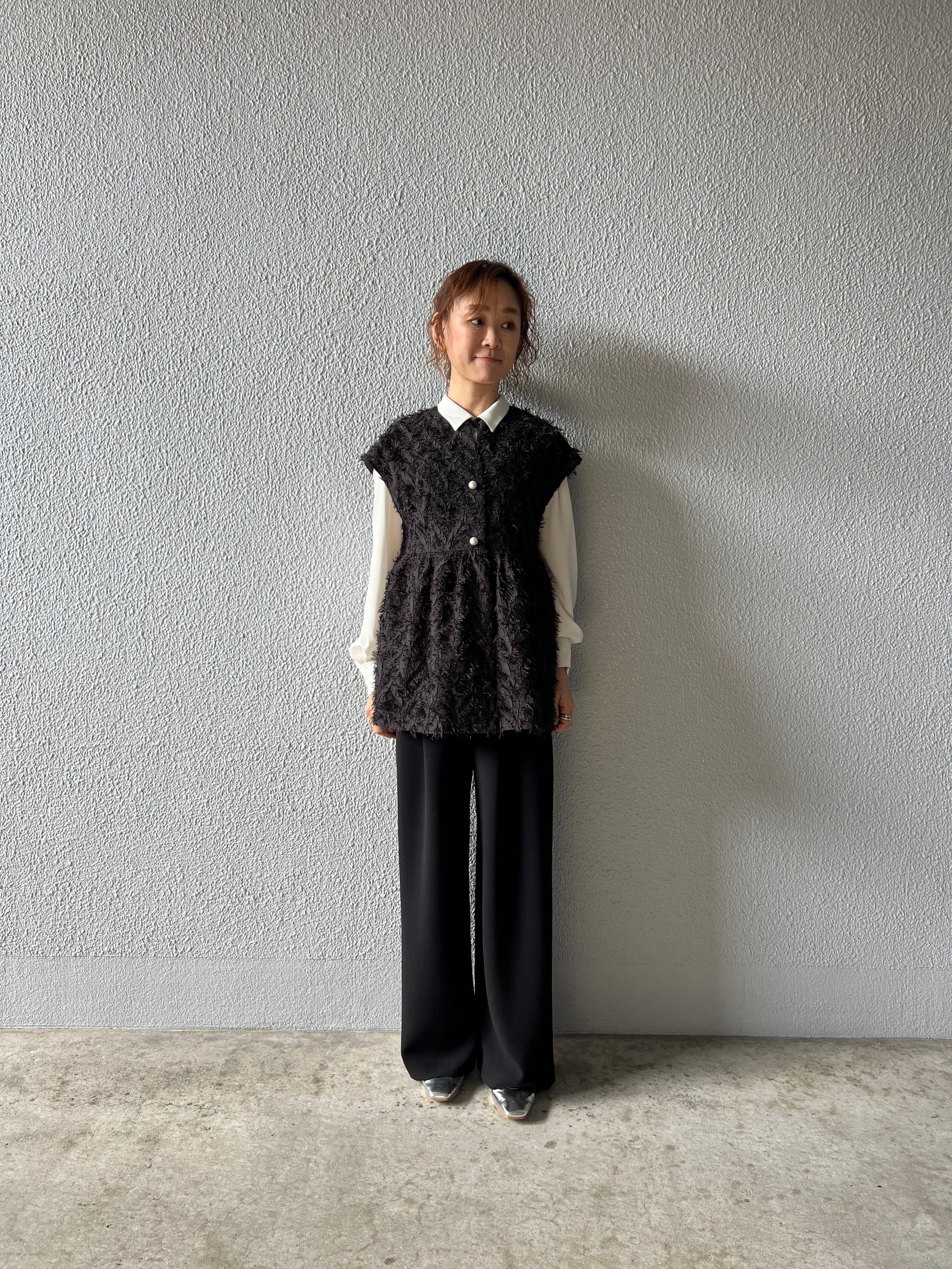 【PASSIONE】ラッフルフリルボウタイブラウス 426919