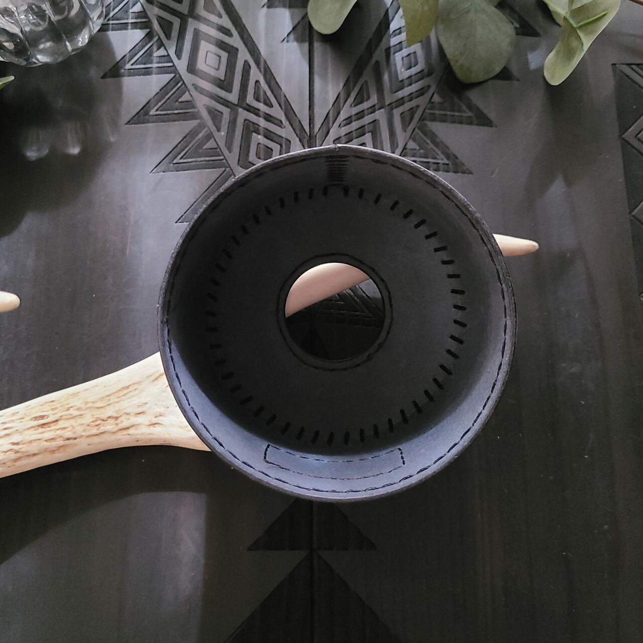 OD缶カバー/ブラック/230､250サイズ/本革/コールマン/SOTO缶etc