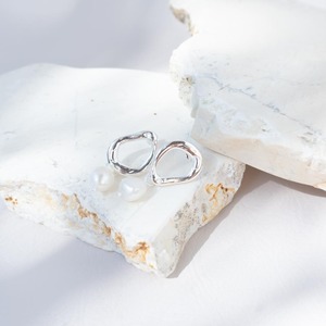 【OUTLET】sv925 エブリドロップパールピアス