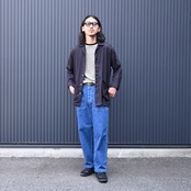 INTÉRIM / HYPER BIG RAYON LINEN SHIRTS JACKET style