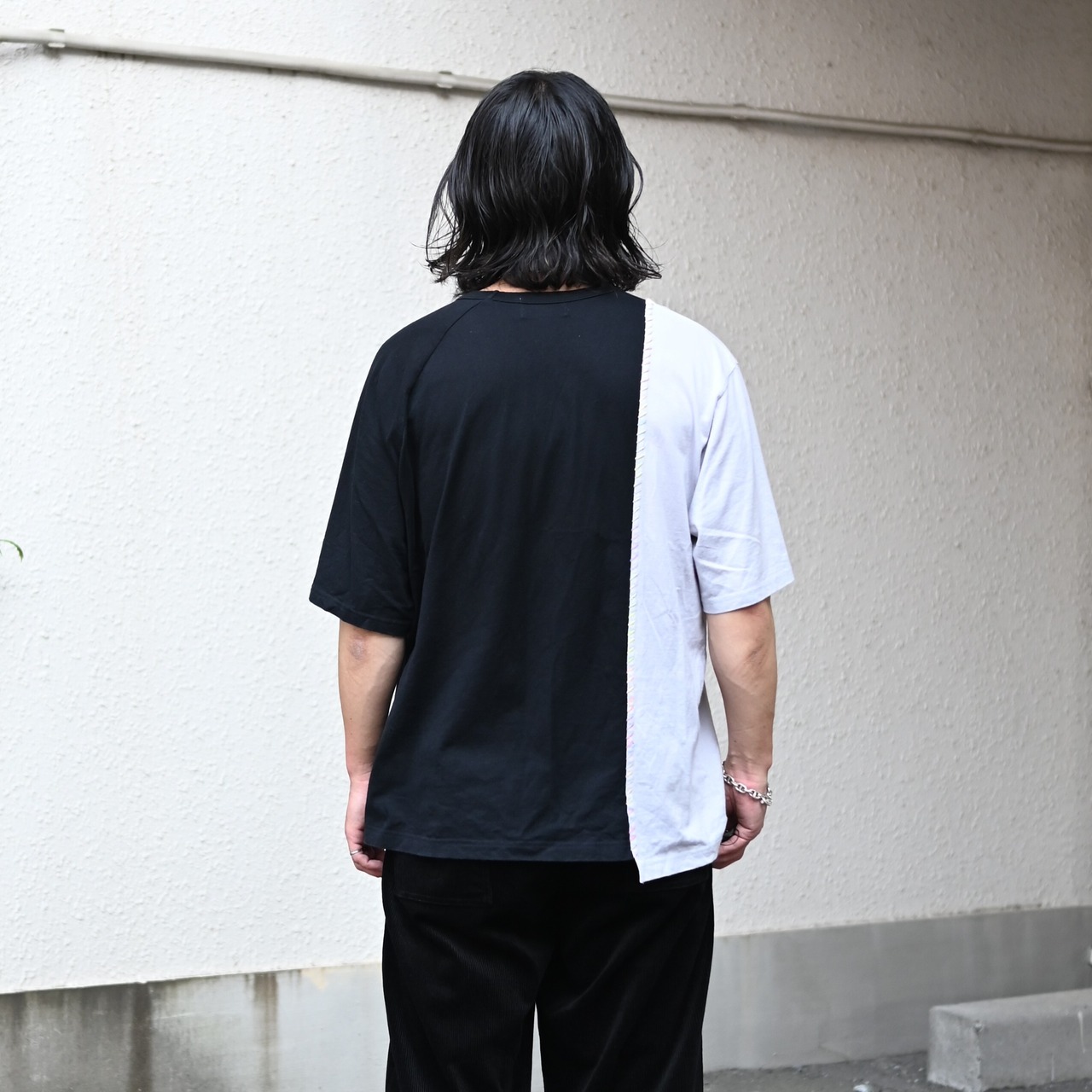 Nonnotte(ノノット) Minimum Smoking Jacket、kuon(クオン)GANKO別注Sashiko Docking Teeコーディネート