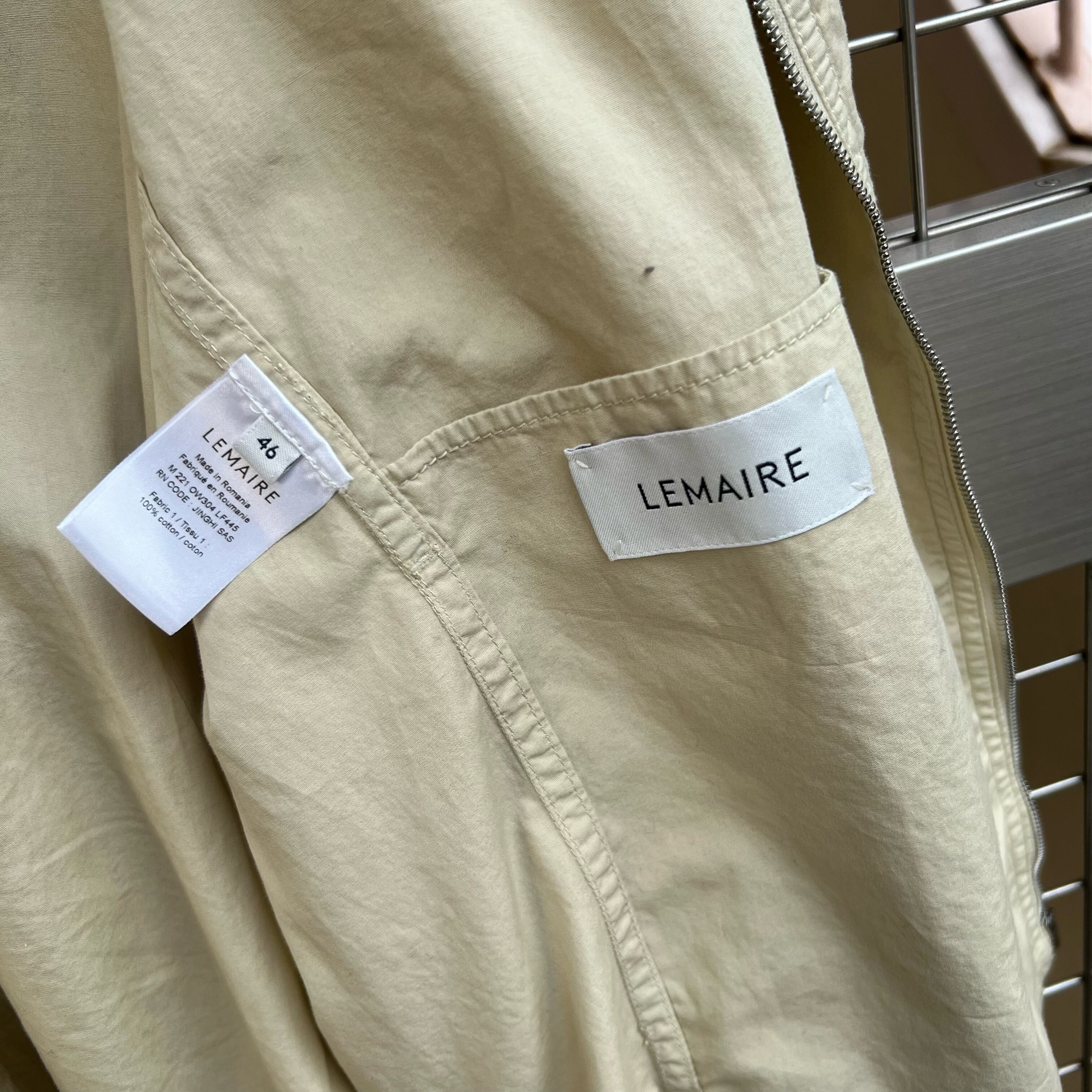 LEMAIRE ルメール 22SS SHIRT BLOUSON シャツジャケット アイボリー 