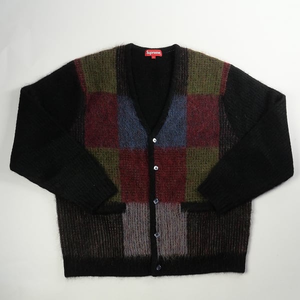 supreme brushed grid cardigan Mサイズ