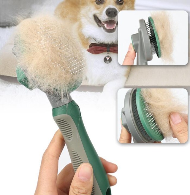 【フリーサイズ】簡単ワンプッシュ ブラッシング ボタン一つで取り外し 全4種類