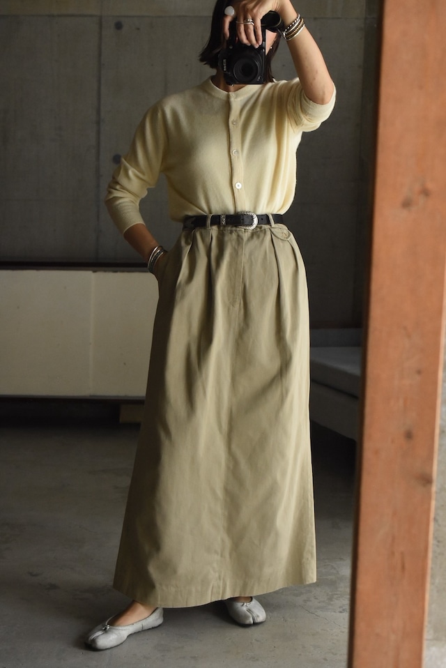 OK/80's "Ralph Lauren" 2tuck chino skirt