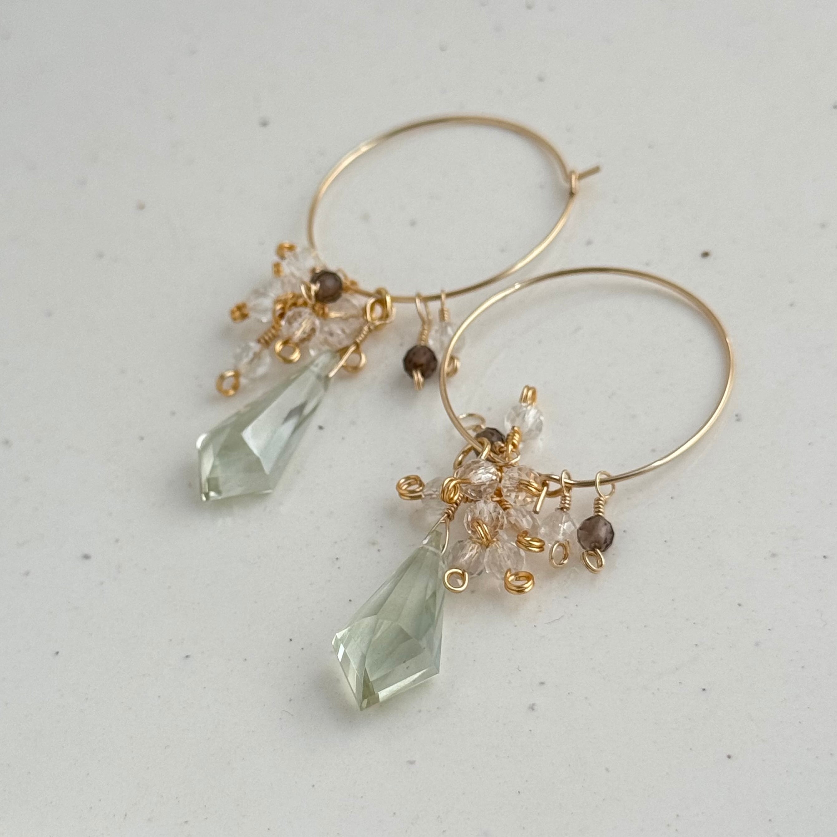 ピンクアメジスト・ピアス 6mm（1ペア） | Crystal Life 14kgf