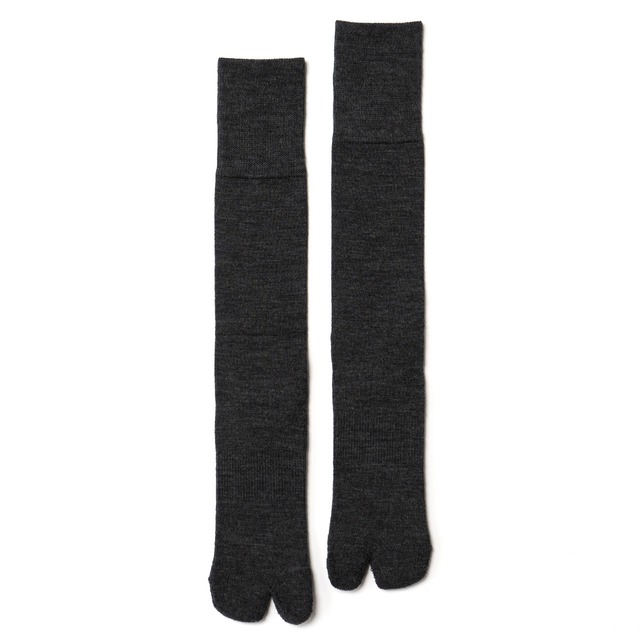 Merino Wool High Socks（Charcoal）