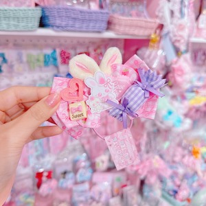 【R38】52-30うさみみバタフライヘアゴム