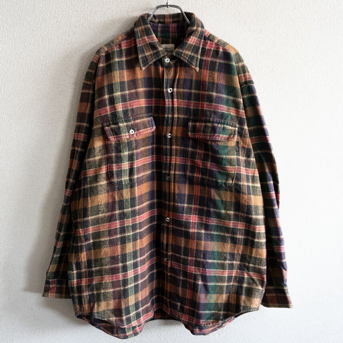 23AW/美品】AURALEE【SUPER LIGHT WOOL CHECK SHIRT A23AS01LC】3