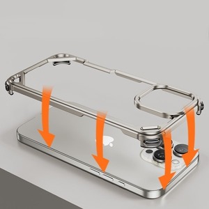 ◆iPhone16/15 Pro/Pro Max◆ Aluminum Alloy Minimal Bumper Case / アルミニウム アロイ ミニマル バンパー スマホケース