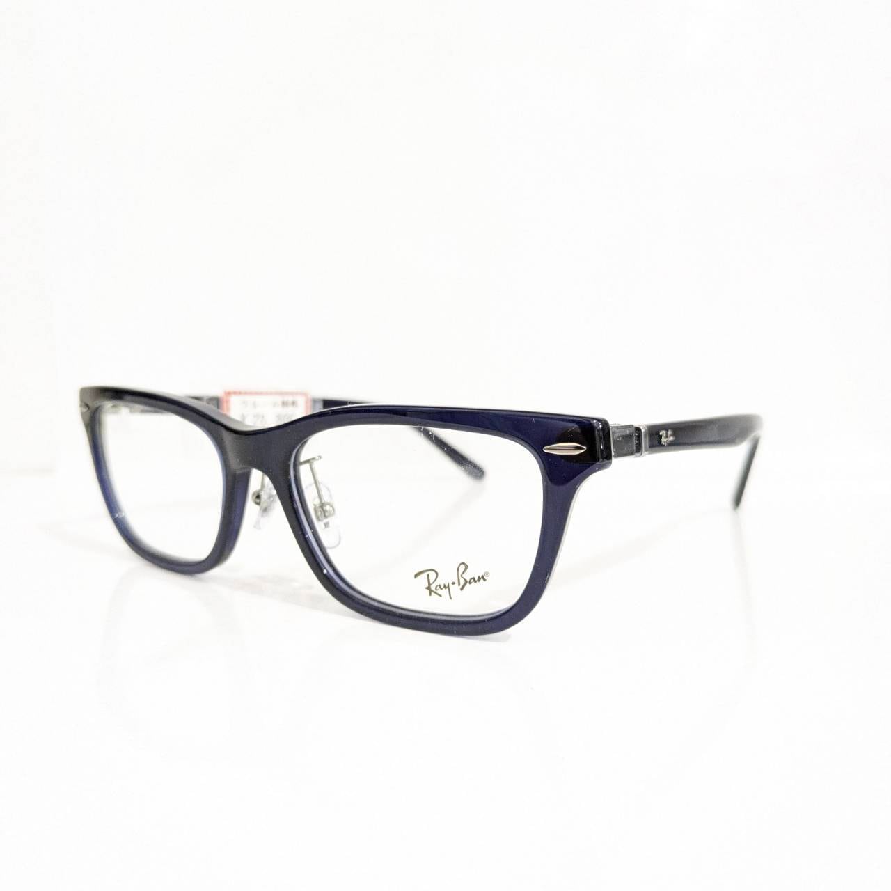 【Ray-Ban】スクエアセルフレーム クリアブルー